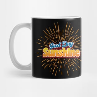 'Good Day Sunshine Retro' Awesome 70s Vintage Mug